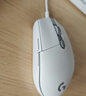 罗技（G）G102 有线游戏鼠标 白色 RGB灯效 吃鸡鼠标 绝地求生 轻量化设计 G102第二代 实拍图