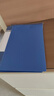 得力（deli）文件夹夹板 双夹收纳册资料夹档案夹合同票据夹朗诵稿夹会议夹文具夹子 学习办公用品PE148灰蓝 实拍图