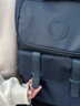 BACKSTAGE潮牌轻便双肩包男大容量初中生书包女大学生高中休闲旅行电脑背包 蓝色大号 现货 实拍图