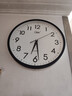 康巴丝（Compas）挂钟客厅 简约静音客厅石英钟表挂墙时钟 c2866 黑色 30.5cm直径 实拍图