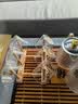 瓷牌茗茶具（cipaiming teaset） 透明玻璃茶具整套套装家用功夫茶壶茶杯会客泡茶器 金盖雅致六彩杯8件+杯架+小长方 实拍图