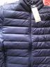 雪中飞男立领秋羽绒百搭轻薄鸭绒立领修身轻盈隐藏式口袋 青靛蓝|5067-男 4XL 195/112A 实拍图