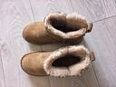 意尔康雪地靴女短筒棉鞋加绒女靴保暖面包鞋 26322W 浅棕色 37  实拍图