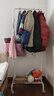 懒角落晾衣落地衣帽架阳台卧室挂衣服置物架晾衣杆立式简易收纳筐挂钩60 实拍图