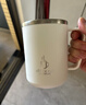 彩致（CAIZHI）304不锈钢马克杯带盖办公室大容量咖啡杯男女学生水杯白色 CZ6649 实拍图