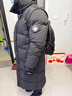 京东京造【高充绒312G】90绒羽绒服男冬季男女长款加厚保暖外套 黑色 L 实拍图