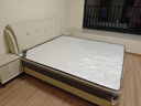 勿凡广东佛山皮床现代简约主卧软包床1.8米x2米奶油风齐边储物婚床 床+5D乳胶弹簧床垫+柜x2 1.8x2.0m框架床【加厚加宽静音床板】 实拍图