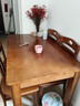 优卡吉餐桌简约实木餐桌椅组合小户型西餐台饭桌HQ-610 1.2米1+4胡桃色 实拍图