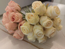 京东鲜花手捧玫瑰花束12支仿真花家居装饰摄影道具婚庆仿真假花餐桌摆件 实拍图