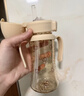 Grosmimi韩国进口格罗咪咪吸管杯婴儿童水杯子PPSU宝宝直饮奶瓶1-3岁小熊 实拍图