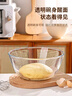 青苹果新年礼物食品级无铅玻璃碗和面盆沙拉碗加厚汤碗揉面盆2.6L大容量 实拍图