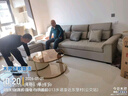 初昕沙发 奶油风猫爪皮艺沙发现代客厅三人四人直排组合乳胶布艺家具 生态真皮-乳胶版 四人位 3.2m 直排+脚踏+茶几 实拍图