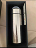 丽贝德商务钛杯保温杯内外纯钛泡茶杯大容量礼盒 皓月银 460ML 实拍图