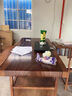 赣津胡桃木茶桌椅组合客厅实木大板茶桌茶台一体桌家用原木整板泡茶台 1.6米茶桌+1官帽椅+4月牙椅+边柜 实拍图