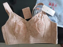千奈美内衣女大胸显小薄款无痕无钢圈全罩杯收副乳文胸 栗子色 L 实拍图