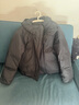 优衣库合作款/女装男装PUFFTECH空气棉服连帽外套480064 08 深灰色 M 实拍图