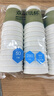 得力（deli）280ml一次性纸杯 杯子/水杯 三层加厚隔热波纹 绿色 50只装 LL201 实拍图