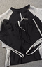 佑游儿童泳衣女孩分体泳装女童游泳馆速干温泉游泳四件套32005黑色3XL 实拍图