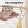 LYNN衣架 防滑浸胶晾衣架干湿两用无痕晒衣架金属挂撑衣架子带钩 实拍图