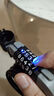 四万公里五位密码自行车锁山地车公路车加粗钢缆防盗车锁带夜视灯蓝色 实拍图