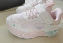 百丽童鞋女童闪灯鞋运动亮灯鞋25年秋季新款学步鞋发光鞋白色/粉色28 实拍图