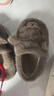 卡皮巴拉冬季儿童包跟棉鞋保暖居家毛毛EVA底防滑中小童宝宝棉拖 升级版环保材质深咖色 12 36/37码（适合35/36脚穿） 实拍图