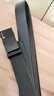 花花公子皮带2025新款腰带男士自动扣中年人男士裤带高档休闲 四方黑公子款 125cm 实拍图