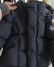 保姆鹅 儿童羽绒服短款连帽聚暖童装男女童防风御寒加厚外套冬[NG2860] 墨蓝（海军蓝） 120 实拍图