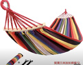 探险者（TAN XIAN ZHE）户外露营休闲加厚加宽帆布吊床 室内弯木防侧翻 红色双人月牙吊床 实拍图