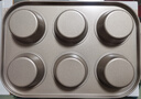 法焙客马芬蛋糕烤盘双面金色不粘蛋糕模具迷你麦芬小蛋糕碳钢6连马芬 实拍图
