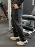 斐乐（FILA）官方男士长裤秋冬季款针织时尚直筒长裤子运动裤简约通勤休闲长裤 【经典款】正黑色-BK XL 180/88A 晒单实拍图
