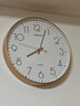 康巴丝（Compas）挂钟客厅钟表 简约石英钟表挂墙时钟卧室挂表 C3219B轻奢金 35cm 实拍图