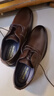 回力官方皮鞋男2026春季新款正装鞋商务男鞋工作鞋子男 棕色 41 实拍图