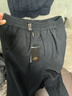 老爷车休闲裤子男士夏季款中老年人宽松紧直筒男裤春秋天爸爸商务西装裤 黑灰+深灰-冬季加绒加厚款 2XL 体重120-140斤腰围2尺5-2尺6 实拍图