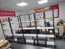 喆威 铁艺办公屏风隔断墙奖牌证书展示架置物架书架花架定制 六扇四层270*36*180cm浅胡桃黑架 实拍图
