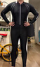 WATERTIME/水川 潜水服男士水母衣浮潜服连体冲浪浮潜衣长袖泳衣 黑色 XL 实拍图