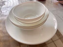 宜家（IKEA）OFTAST奥夫塔耐热餐盘菜盘碗碟西餐盘骨碟家用套装餐具 白色上菜碗23cm 实拍图