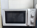 美的（Midea）家用小型快捷微波炉 双旋钮操控 一级能效五档火力 智能解冻360°旋转加热   M13J 乳白色 M13J 实拍图