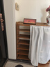 小匠材鞋架家用门口多层入户柜简易玄关防尘收纳鞋柜茶色7层90cm 实拍图