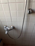 九牧王世家德国淋浴增压花洒喷头浴室浴霸通用高压淋雨莲蓬花洒头套装 [电鍍-银]喷头+I.50米管 德国顶级品质/大面板花 实拍图