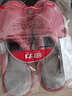 回力日系柔软情侣棉拖秋冬家居室内保暖棉鞋女款HL0006皮红38-39码 实拍图