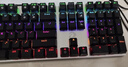 达尔优（dareu）EK815机械合金版键盘 有线游戏键盘 108键多键无冲 吃鸡电脑 办公键盘   混光黑银红轴 实拍图