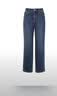 伊芙丽（eifini）蒋欣代言伊芙丽加绒发热立体侧缝脚口开叉烟管牛仔裤2025秋季新款 深蓝 M 100-110斤 腰围71 晒单实拍图