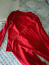 久岁伴【中厚双面绒】儿童保暖内衣套装新年大红色本命年男女童秋衣秋裤 红色1 160 /身高150-162体重90-105斤 实拍图