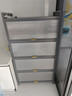 帅仕（shuaishi）厨房用具置物架落地多层餐边柜收纳碗柜家用橱柜微波炉烤箱储物柜 【升级特厚】灰5层80长42深丨高硬度实心门丨特强承重 实拍图