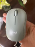 罗技（Logitech）M221 轻音鼠标 无线鼠标 办公鼠标 对称鼠标 带无线微型接收器 薄荷绿 实拍图