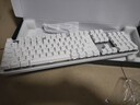 达尔优（dareu）EK810三模无线机械键盘 键盘蓝牙2.4 游戏办公键盘 可充电2000AH长续航 104键 白色青轴 实拍图
