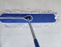 巨成云 尘推拖把蓝白60cm带杆整套 商场大堂平板拖棉纱加厚粗线拖布 实拍图