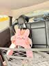 儿童车载睡觉神器后排汽车汽车抱枕孩子坐车睡枕安全带固定防勒脖 粉粉呆萌猪（母婴材质_可机洗) 实拍图
