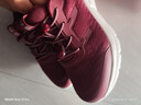 足力健【年货送爸妈】老人鞋中老年轻便休闲散步鞋2431380J 女 酒红 40 实拍图